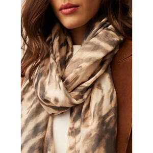 Mint Velvet Animal Print Lightweight Scarf